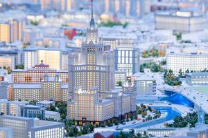 Архитектурный макет Москвы