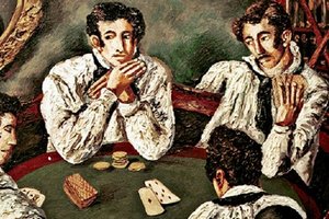 Карты, деньги, два стола Карты, деньги, два стола