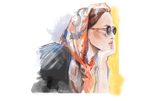 Акварельный портрет в Procreate