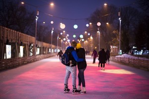 День Влюблённых на катке в Парке Горького День Влюблённых на катке в Парке Горького